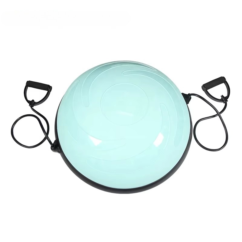 Pilates Yoga Ball Workout - Logo PVC Balance Ball with Resistance