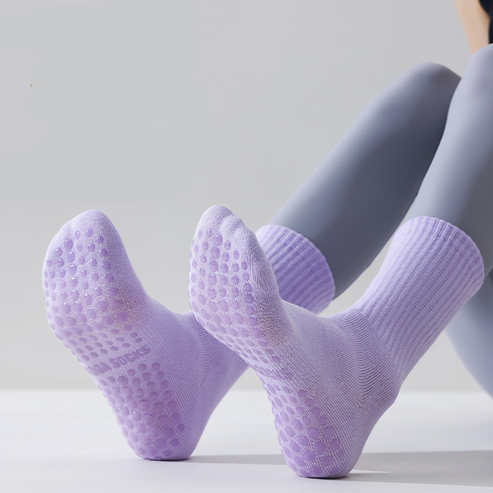 Pilates & Yoga Reversible Mockneck Sweatshirt - High Quality Women Yoga Socks Colorful