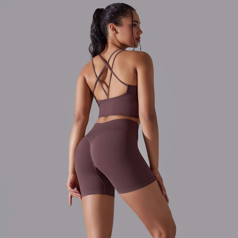 Pilates Yoga Outfit - Sexy Yoga Sets Women's Tracksuit Seamless