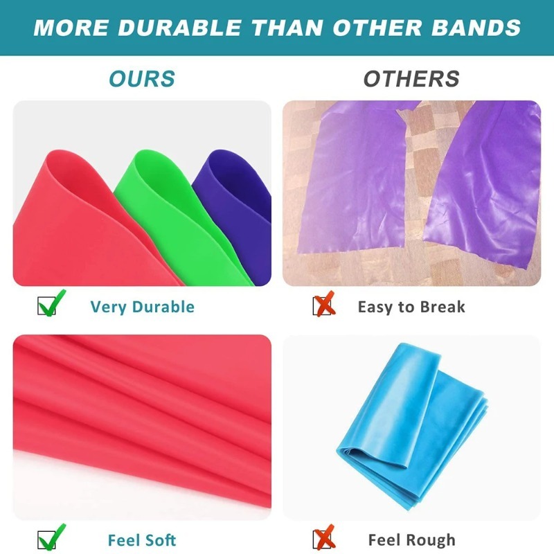Natural Latex Resistance Bands - đánh giá và giá Pilates Yoga Home Workout
