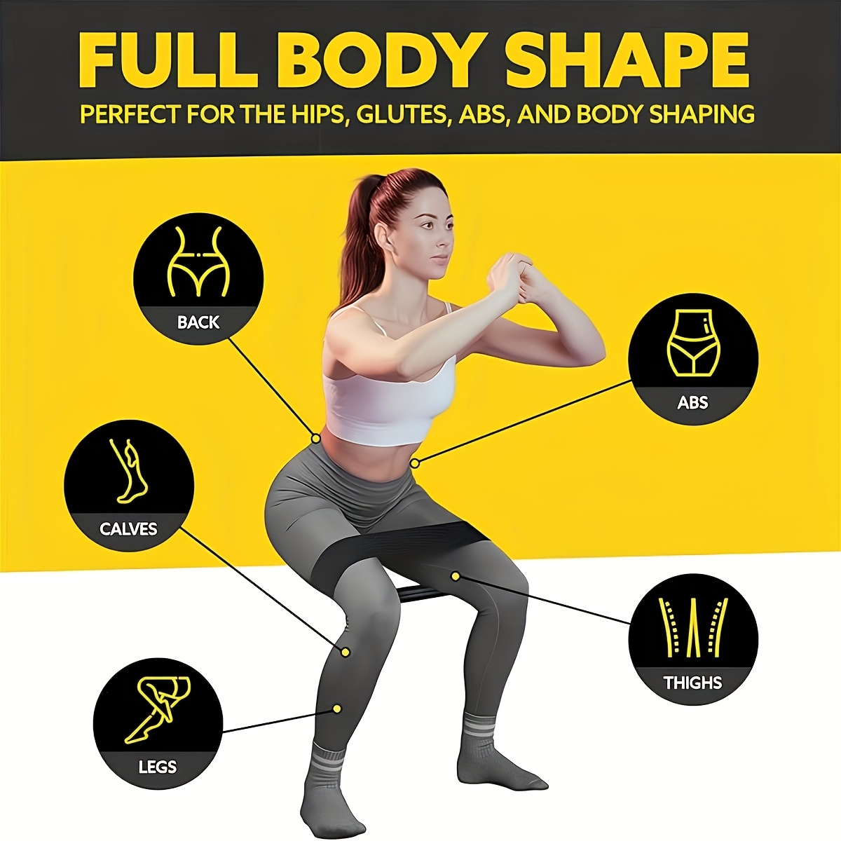 3PCS Resistance Bands Set, Ela - đánh giá và giá Pilates Yoga Home Workout