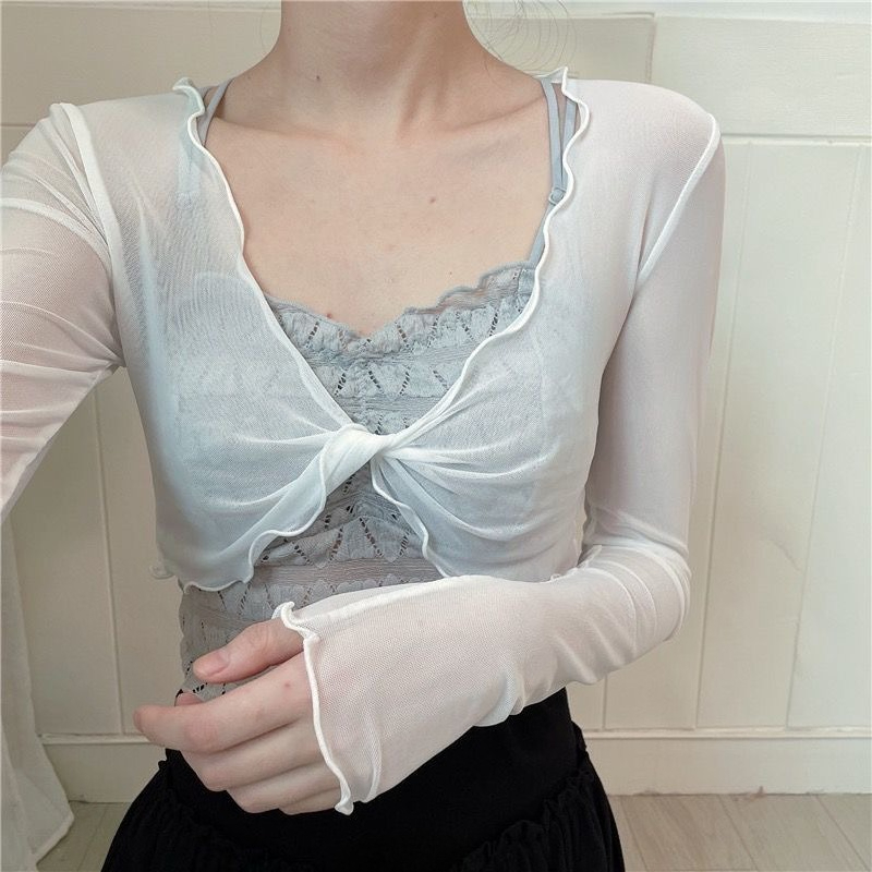 Women's Mesh Ballet Cover Up C - đánh giá và giá Pilates Yoga Wear