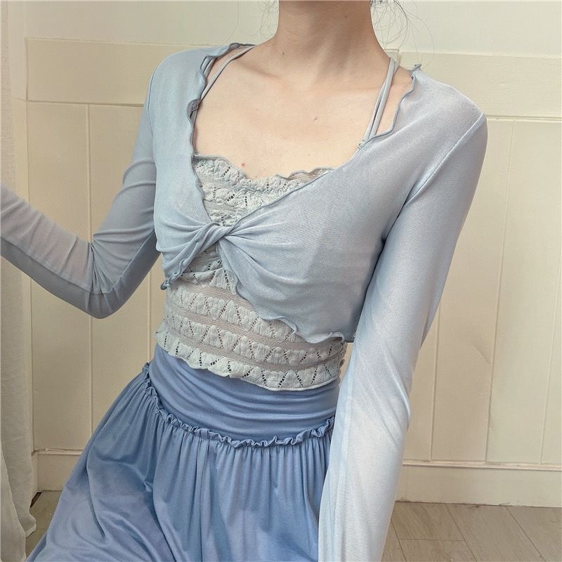 Women's Mesh Ballet Cover Up C - đánh giá và giá Pilates Yoga Wear