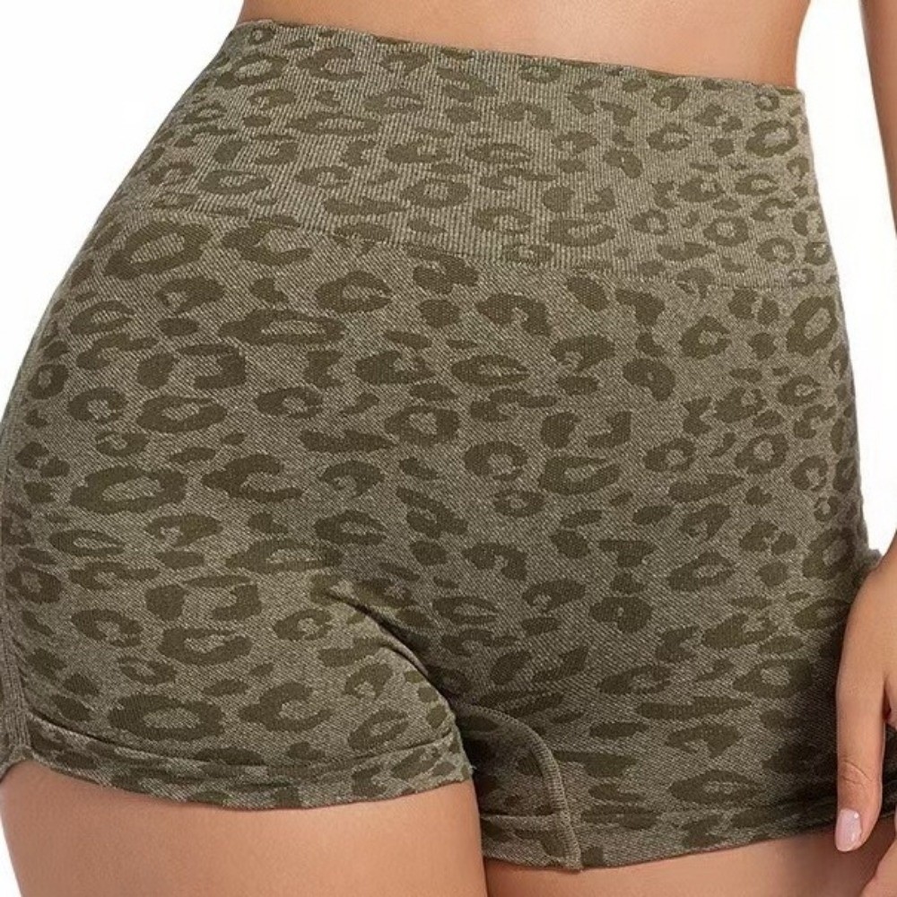 Casual Leopard High Waist Shor - đánh giá và giá Pilates Yoga Oxford