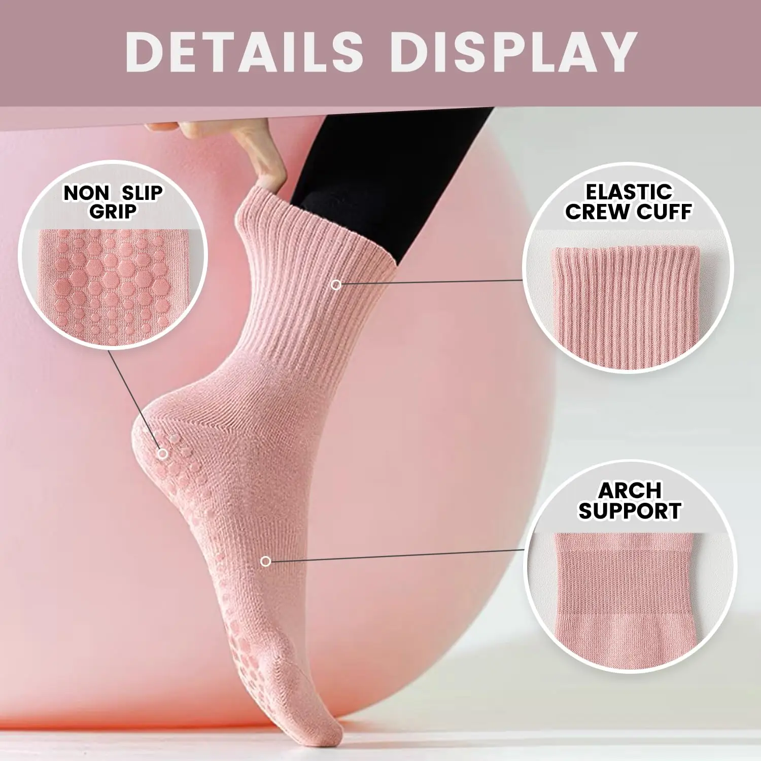 4 pairs of women's yoga socks, - đánh giá và giá Pilates & Yoga Reversible Mockneck Sweatshirt