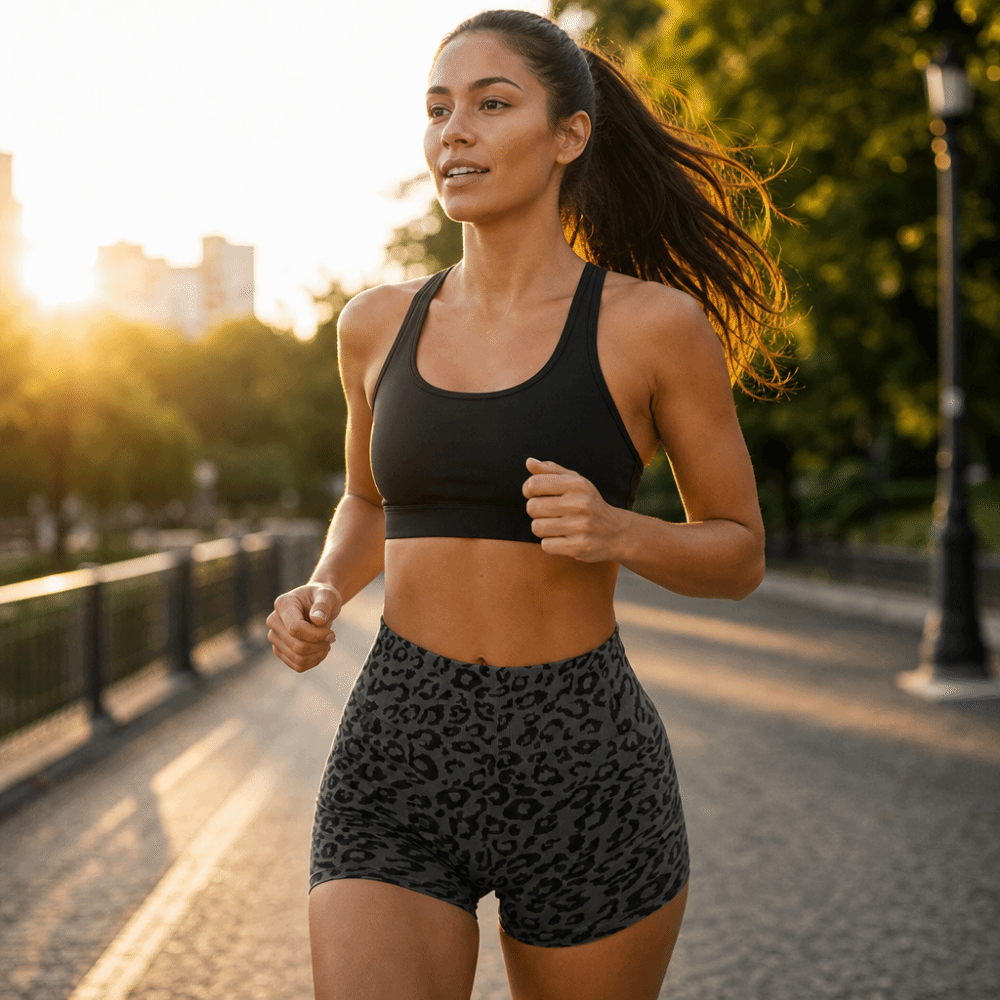 Active Wear Leopard High Waist - đánh giá và giá Pilates Yoga Oxford
