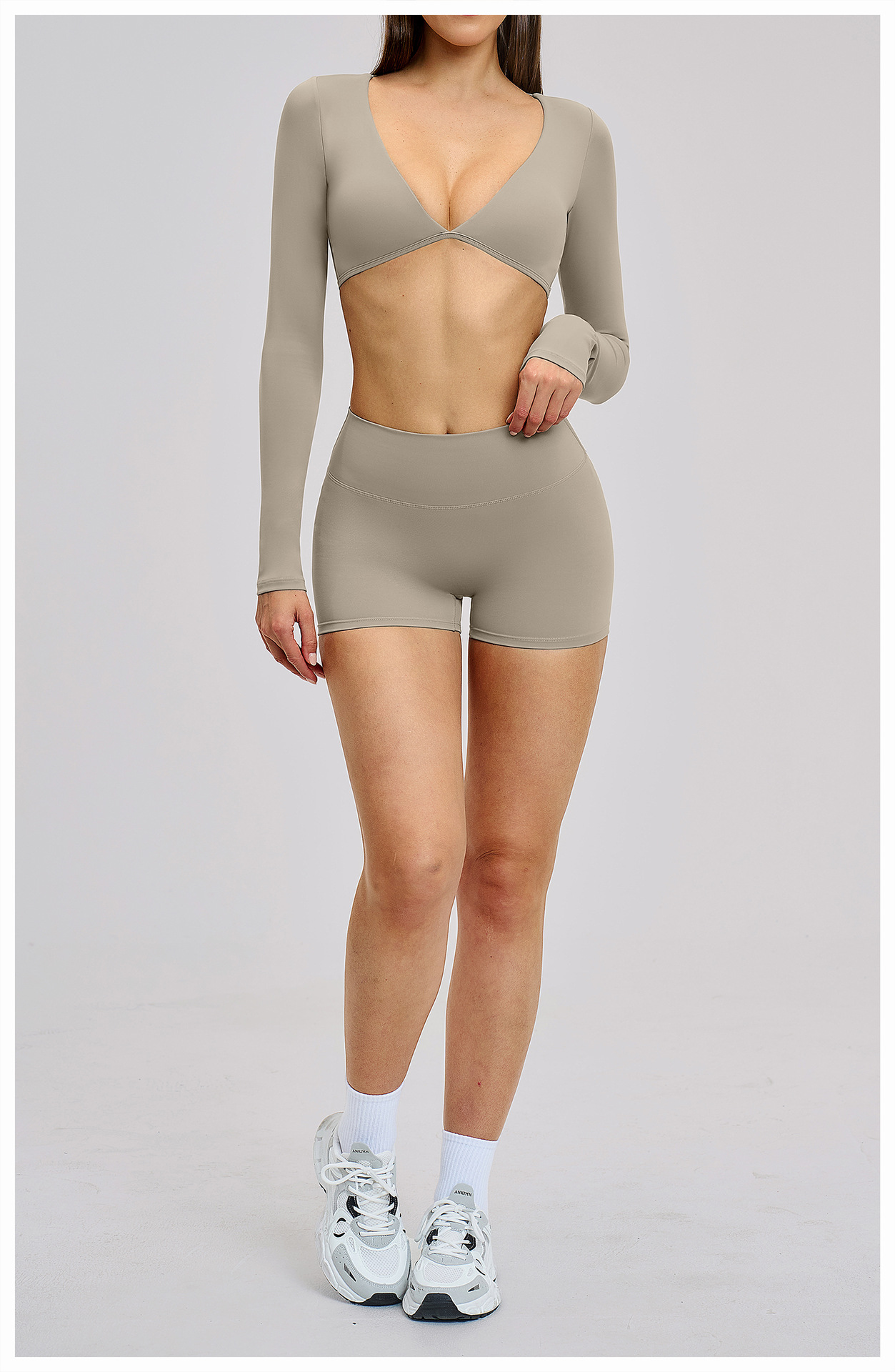 Sexy V-Neck Beautiful Back Hig - đánh giá và giá Pilates Yoga Set
