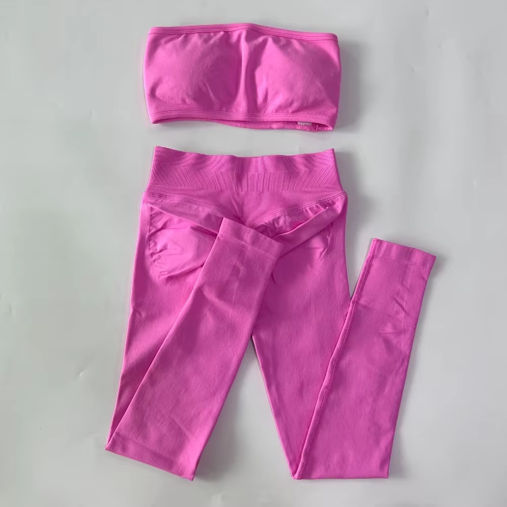 2 Piece Strapless Women's Band - đánh giá và giá Pilates Yoga Outfit