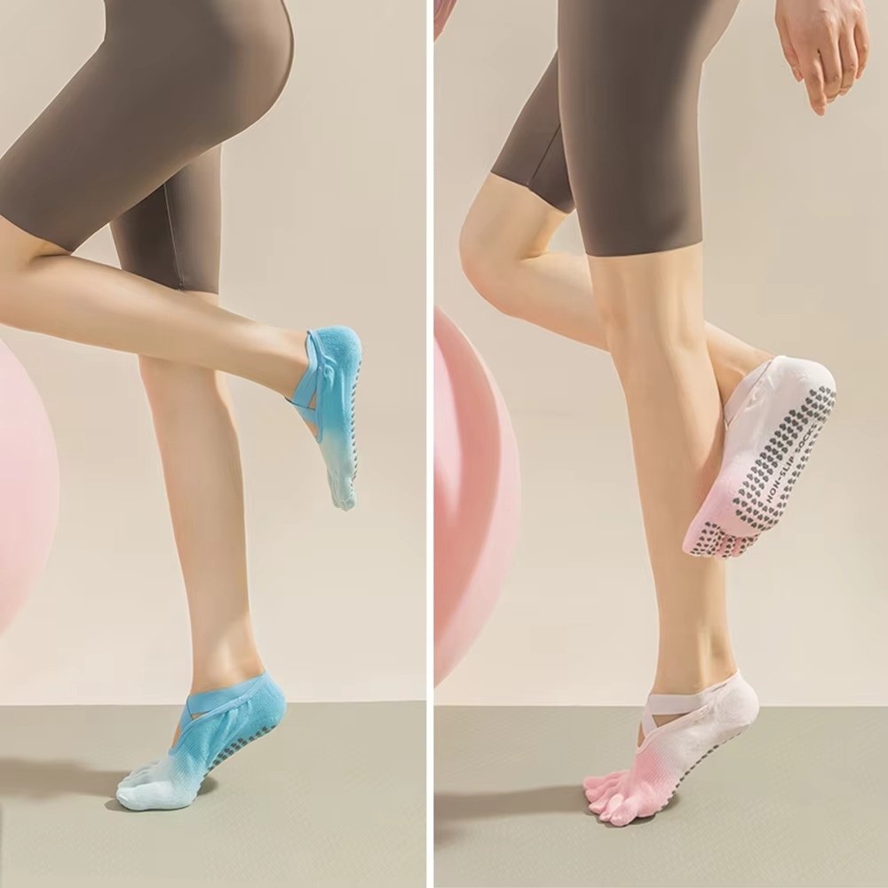 Five-Toe Yoga Socks Silicone N - đánh giá và giá Pilates Yoga Knee Pads