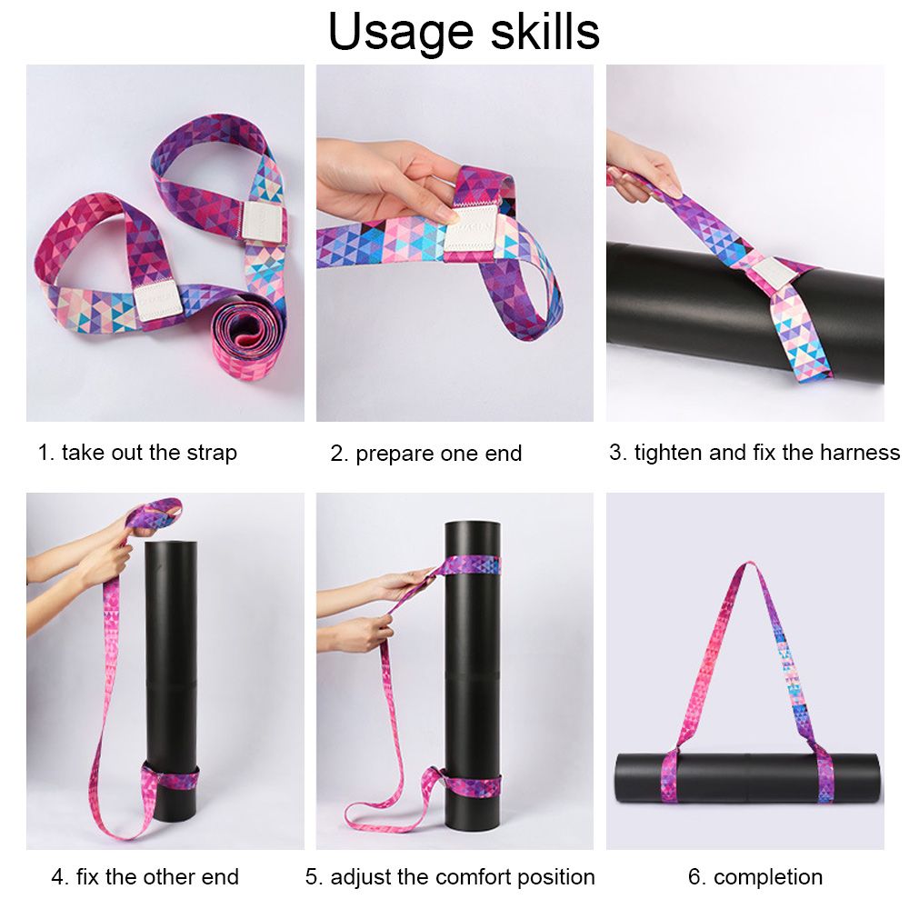Multicolor Yoga Mat Strap Belt - đánh giá và giá Mat Pilates Yoga