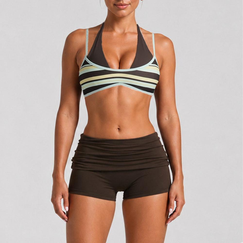 Pad Women Block Dot Halter Dou - đánh giá và giá Pilates Yoga Wear