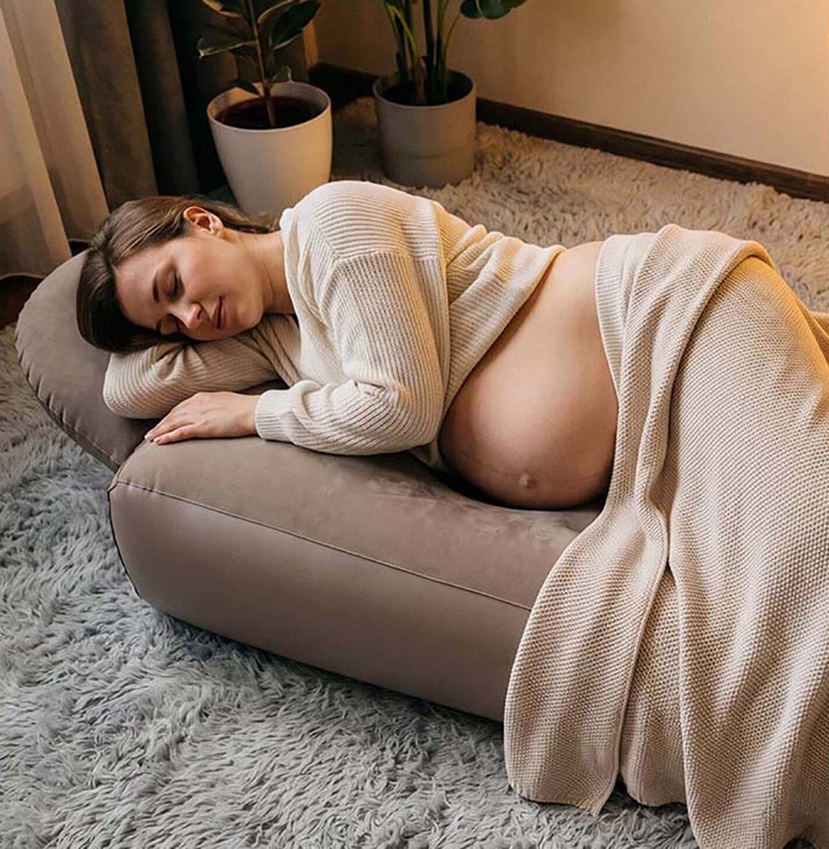 Inflatable Pregnancy Pillow Yo - đánh giá và giá Mat Pilates Yoga