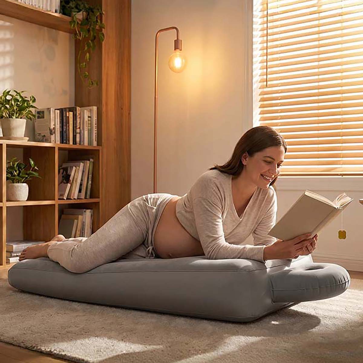 Inflatable Pregnancy Pillow Yo - đánh giá và giá Mat Pilates Yoga