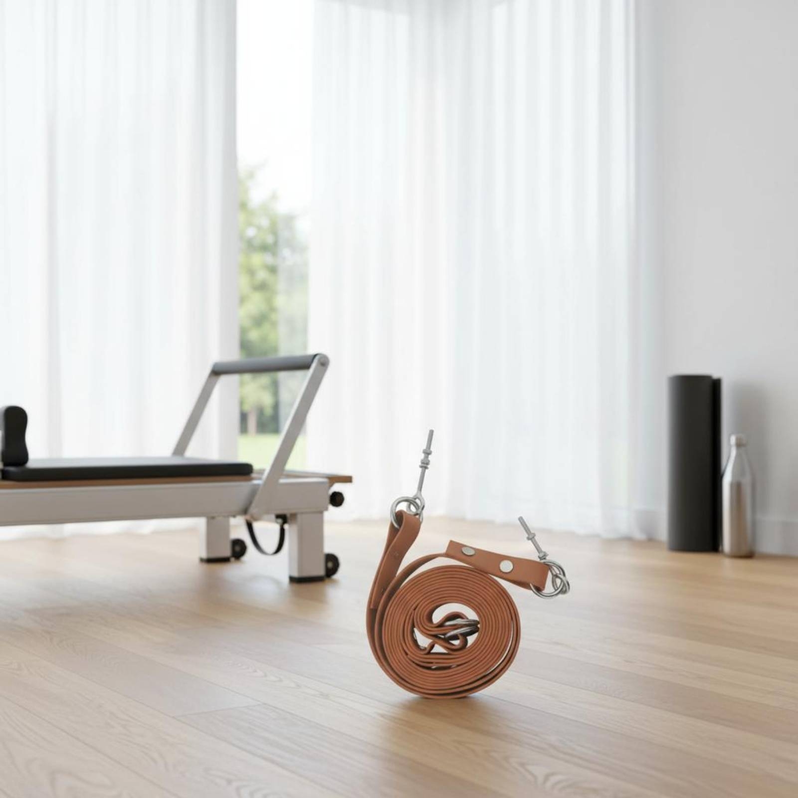 Reformer Double Loop Strap Adj - đánh giá và giá Pilates & Yoga Reversible Mockneck Sweatshirt
