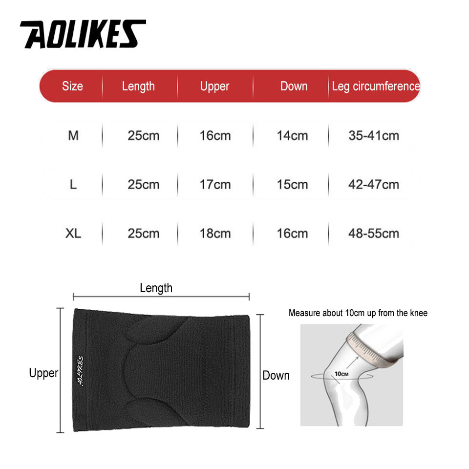 AOLIKES 1 Pair Sports Thickeni - đánh giá và giá Pilates Yoga Knee Pads