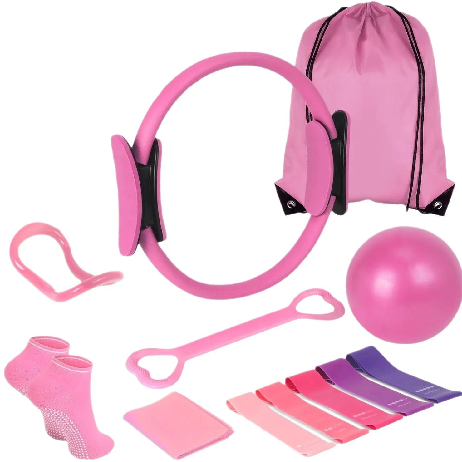 Pilates Ball Set Resistance Ba - đánh giá và giá Pilates Yoga Ball Workout