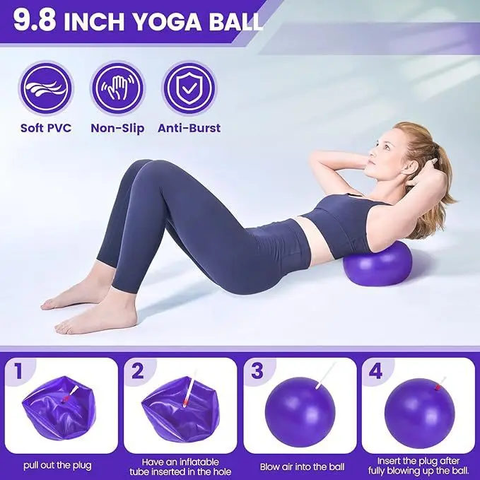 Pilates Ball Set Resistance Ba - đánh giá và giá Pilates Yoga Ball Workout