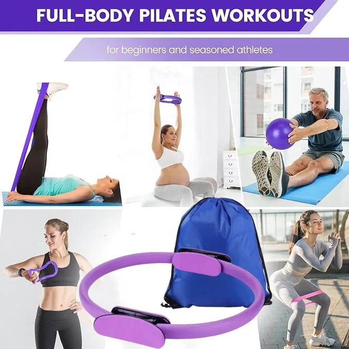 Pilates Ball Set Resistance Ba - đánh giá và giá Pilates Yoga Ball Workout
