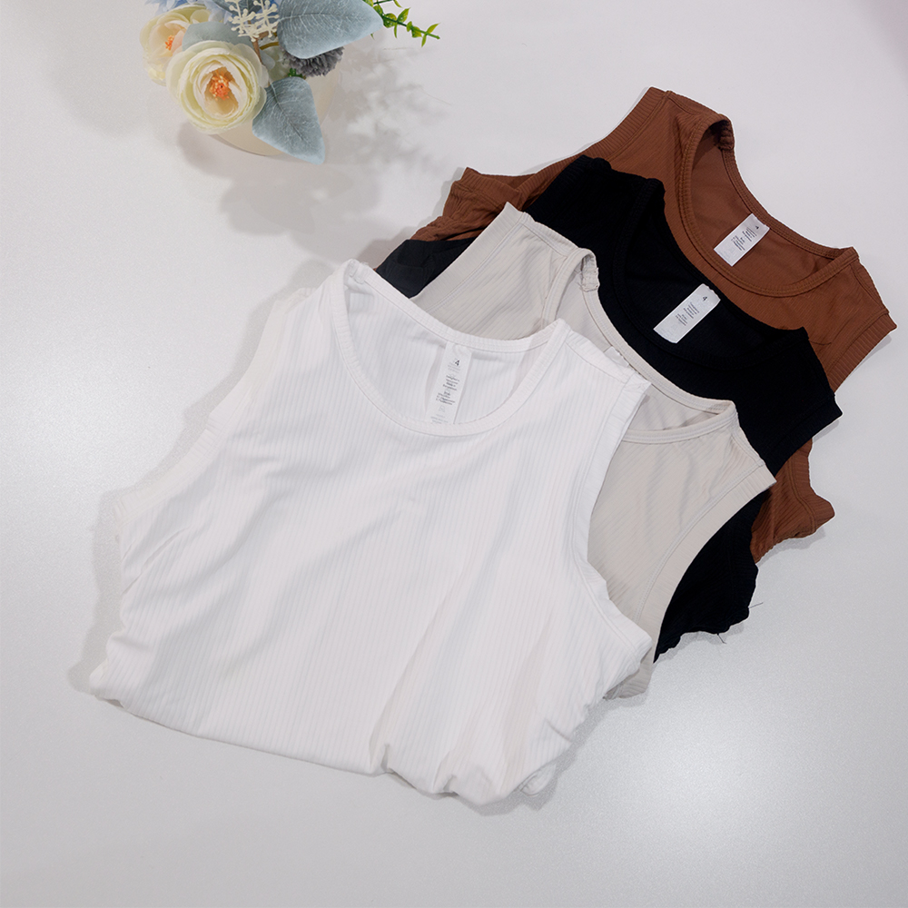 Summer Yoga Wear Ribbed Tank T - đánh giá và giá Pilates Yoga Wear