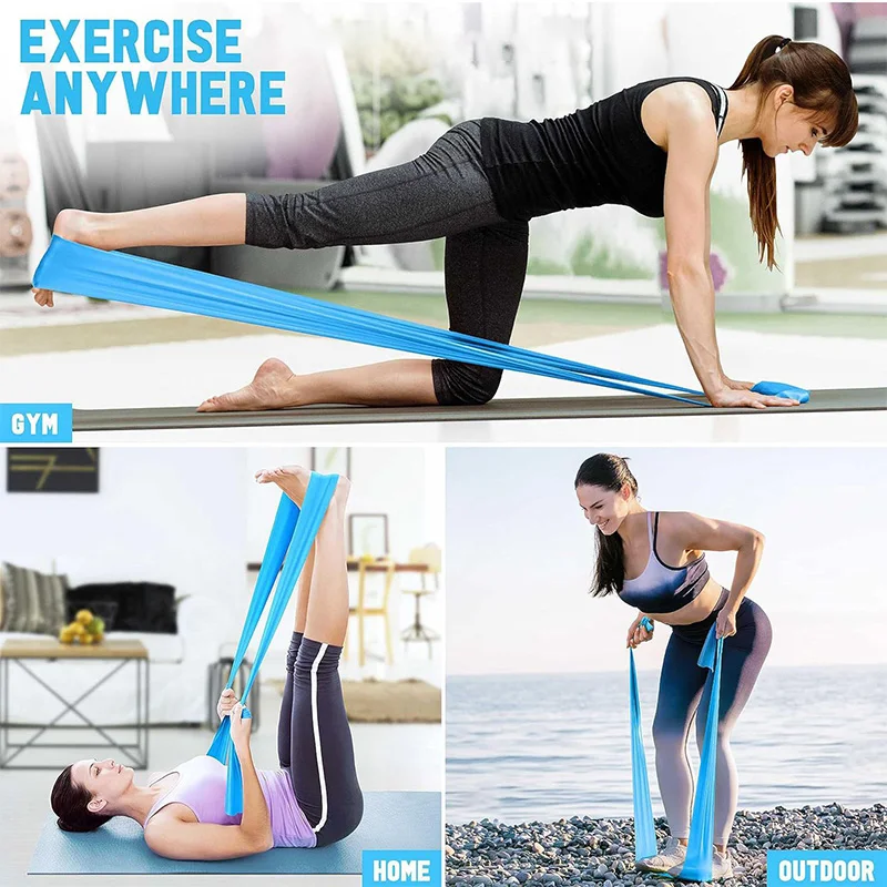 Elastic Yoga Fitness Bands Yog - đánh giá và giá Pilates Yoga Home Workout
